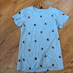 Ladybug Grey J. Crew T-shirt